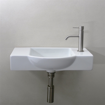 Piatto Due 55x32 - Litet tvättställ med plats för tvål